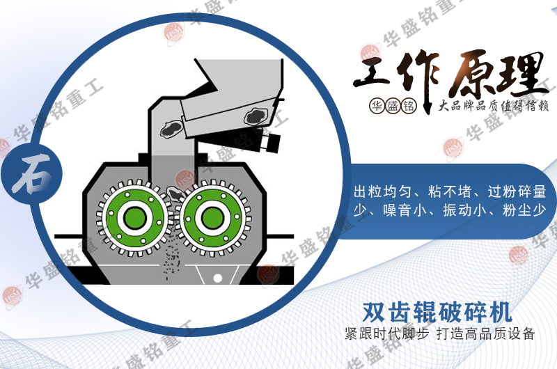 華盛銘廠家石料破碎設備大型齒輥破碎機成本多少？